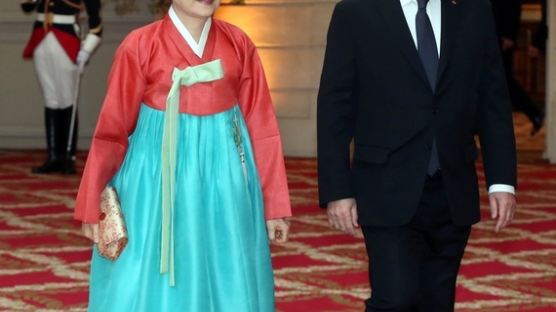 박근혜 대통령, 프랑스 국빈만찬장서 불어 건배사
