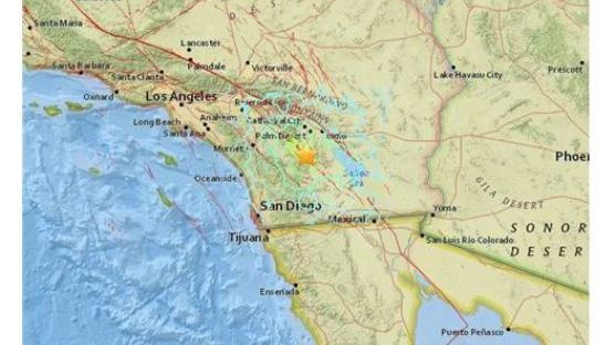 캘리포니아 남부지역에 규모 5.2 지진