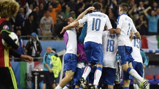 '빗장수비' 이탈리아, 벨기에 상대로 2-0 승리