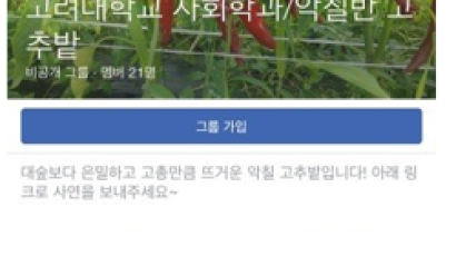 ‘女선배 만나기 전 미리XX…’고대 페이스북 성희롱 논란
