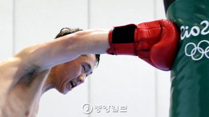 [리우포토] 한국 복싱 자존심 회복 노리는 '粉骨碎身' 함상명 
