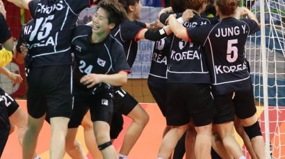 [리우포토] 극적인 무승부를 만든 한국 여자 핸드볼 대표팀