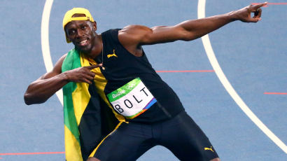 우사인 볼트 100m 금메달, 올림픽 역사상 최초로 3연패 달성
