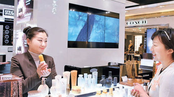 ‘인삼 화장품’ 설화수, 중국 매장 올해 100호점