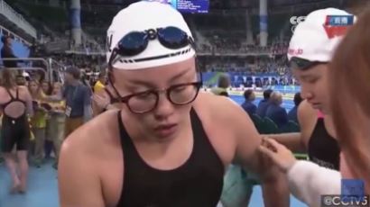 4위한 중국 수영선수, "생리중" 솔직 인터뷰로 화제