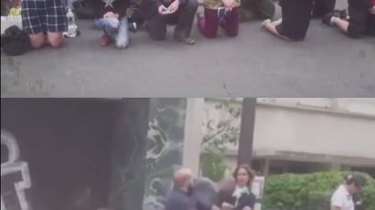 카톨릭 기도 시위 도중 지나가는 행인에게 주먹 날린 프랑스 男 신자