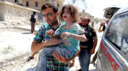 시리아 장례식장 통폭탄공격으로 어린이 11명 사망
