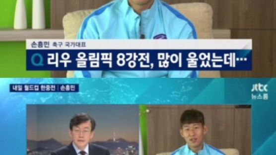 '군면제 기회 없어졌다'는 손석희 질문에, 손흥민 "그거는 뭐···"