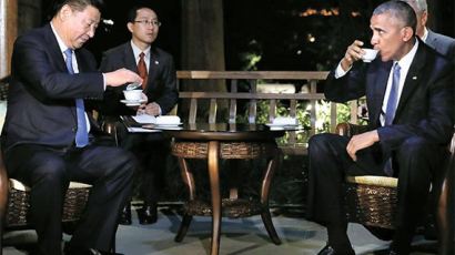 [사진] 오바마·시진핑, 사드·남중국해 충돌