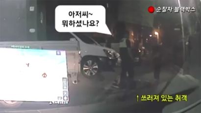 블랙박스 엎친데 CCTV 덮친 부축빼기범…27초 만에 변명도 못하고 자백