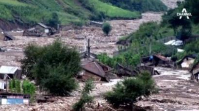 홍수로 흔적도 없이 사라진 북한 군대 막사…수백명 실종