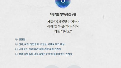 "제공자가 아래에 해당되나요?"…국회의원이 만든 김영란법 앱 보니