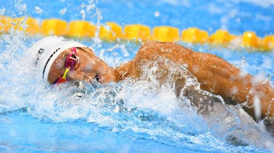 돌아온 박태환, '리우올림픽 은메달 기록'으로 전국체전 자유형 200m 金 