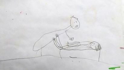 성폭행 당한 5살 소녀가 그린 소름 돋는 그림
