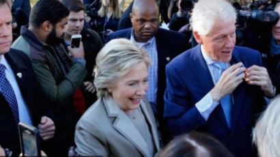 [2016 미국 대선]힐러리 클린턴, 뉴욕서 한 표 행사 "승리하는 행운 얻는다면…" 