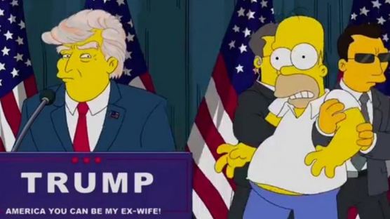 트럼프 대통령, 16년 전 예언한 애니메이션 있다