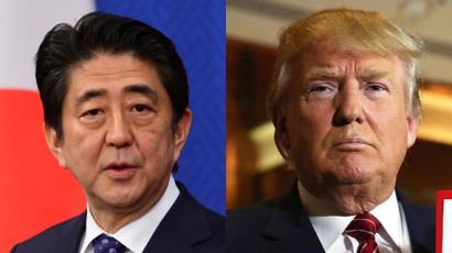 발빠른 일본, 마비된 한국…아베, 트럼프와 17일 뉴욕 회담