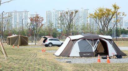 축구장 5.5배 일산 킨텍스 캠핑장, 이달 말까지 무료 개방