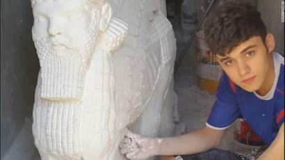  IS가 파괴한 고대 유적들 복원하는 17세 소년