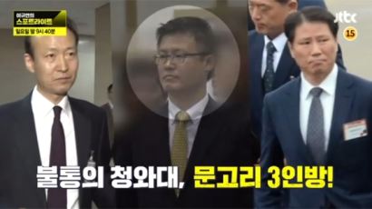 JTBC, 문고리 권력 비밀 밝힌다…"3인방이 전화하면 수석급 벨소리"