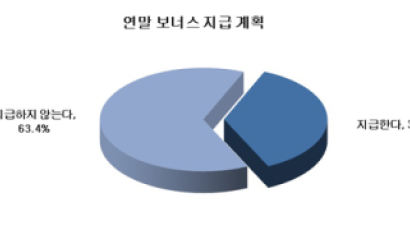 기업 10곳 중 6곳 “경기 나빠 연말 보너스 못줘”