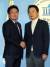 김용태 의원과 남경필 경기지사(왼쪽부터)가 지난달 22일 국회 정론관에서 기자회견을 갖고 새누리당을 탈당했다. [중앙포토]