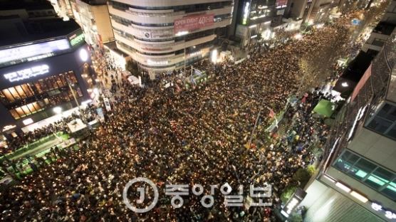 부산 20만 광주 15만…전국 대규모 촛불집회