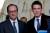 지난달 30일 파리 엘리제궁에서 만난 프랑수아 올랑드 프랑스 대통령(왼쪽)과 마뉘엘 발스 총리. 발스 총리는 5일 대선불출마를 선언한 올랑드 대통령을 대신해 대선 출마선언을 했다. [파리 로이터=뉴스1]