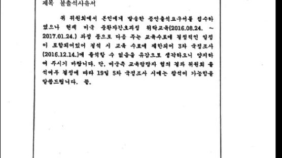 윤전추·이영선 행정관 청문회 안나온다…불출석 사유서 제출