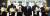 왼쪽부터 박대호·김경준·박춘식씨, S-OIL 알 감디 CEO, 박실하·이종식씨. [사진 한국사회복지협의회]