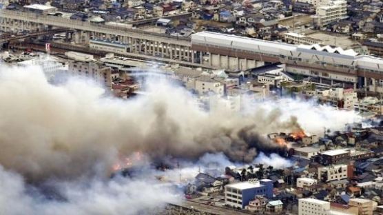 20년 사상 최악 '일본 화재'…불길 키운 풍속 24㎧, 크기는?