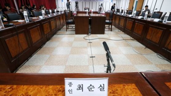 최순실 없는 구치소 청문회…김성태 위원장 "최순실 고발, 수감동 들어가겠다"