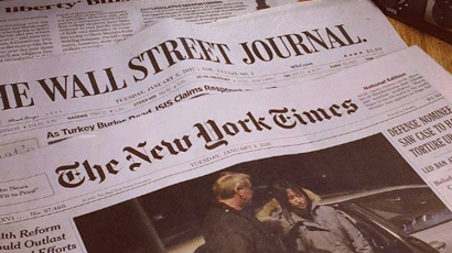 뉴욕타임스 미국판 1면으로 도배된 정유라 체포 장면…“삼성도 이 사건에 얽혀”