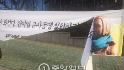 "시끄러워서 홧김에 훼손했다"…소녀상 현수막 훼손범 검거