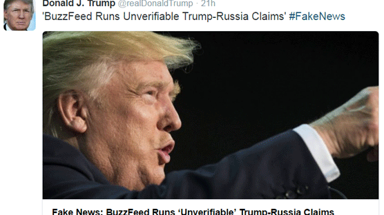 트럼프 ‘러시아서 골든샤워했다’ 보도에 “가짜 뉴스” 직접 해명