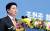 조현준 신임 효성 회장이 16일 오후 서울 마포 효성 본사에서 열린 취임식에서 연설을 하고 있다. [사진 효성]
