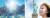 미국 캘리포니아에서 온천욕을 즐기고(왼쪽) 뉴욕 자유의 여신상 앞에서 환하게 웃고 있는 이현주씨.
