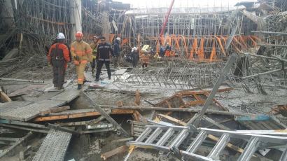 제주 공사장 거푸집 붕괴로 8명 매몰됐다가 전원 구조