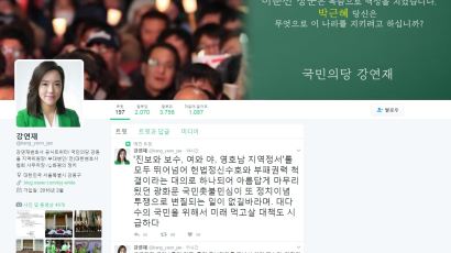 강연재 대변인 "광화문광장도 잠정휴업을 할 때" 트위터 논란