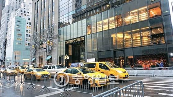 ‘트럼프 몸살’ 앓는 뉴욕 5번가 … 시위·경호에 상권 울상