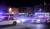 캐나다 퀘벡 이슬람 사원 총기난사 현장 주변에 29일(현지시간) 경찰차들이 배치돼있다. [AP=뉴시스]