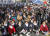 26일 대구 중앙로 ‘탄핵기각 국민총궐기대회’에 참석한 김관용 경북도지사(앞줄 맨 오른쪽). 대구=프리랜서 공정식