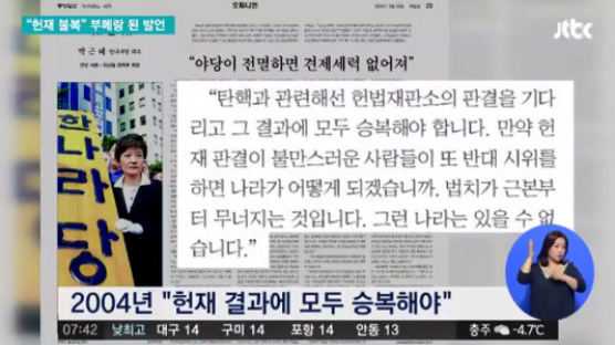 김기춘 "헌재 불출석은 탄핵 사유 인정"…부메랑 된 발언 보니