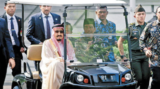 [사진] 사우디 국왕과 인도네시아 대통령