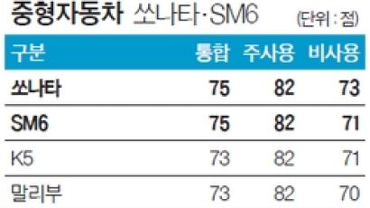 [국가 브랜드 경쟁력] 신규 편입 SM6, 쏘나타와 함께 공동 1위에 올라