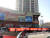 중국 지린성 롯데마트 앞에서 지난달 열린 ‘사드 부지 제공 규탄’ 집회. [사진 웨이신 캡처]