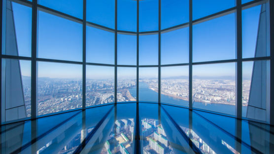 아찔하고 아름답구나…국내 최고층 전망대 ‘서울스카이’에서 바라본 서울