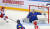 아이스하키 한국-러시아 경기 모습