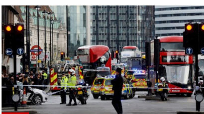[속보] 영국 런던 테러…1명 사망, 중상자 다수