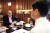 2011년 1월 마카오의 호텔 카페에서 김정남과 만난 고미 요지 편집위원. [사진제공·고미 요지, 월간중앙]